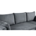 thumbnail image 3 of BSHTI L-Shaped Pull Out Sleeper Sofa Bed with Storage Chaise – 3-Seater Convertible Corduroy Sectional Couch for Small Living Room, Apartment, or Office, Dark Gray, 3 of 4