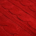 thumbnail image 2 of Jeté à maille torsadée Bleu Rouge, 2 of 4