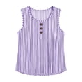 thumbnail image 5 of BUIGTTKLOP Tank Tops for Women Striped Sleeveless Shirts Round Neck Loose Fitted Going out Tops, 5 of 5