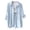 Light Blue, variant on lnmuld Girls Solid Color 3-Piece Crinkle Gauze Outfit, Button-Down Shirt, Tank Top & Shorts Set Color:Light Blue,Size:5-6 Years