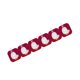 thumbnail image 1 of Inteprter 6 uds./fila gancho montado en la pared plástico autoadhesivo sala de estar baño colgar ropa percha recortable sin perforaciones Almacenamiento y organización del hogar Rojo Inteprter HA064389-03B, 1 of 6