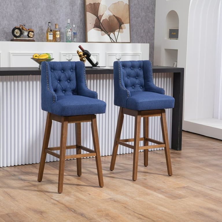 Navy bar stools set of 2 discount