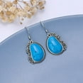 thumbnail image 3 of SISGEM Turquoise Earrings 925 Sterling Silver Earrings for Women Mother, 3 of 3