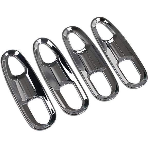 Eynpire 7050 Chrome Plated Exterior Door Handle Bowl Cover Trim Compatible with 2021-2023 Toyota Sienna