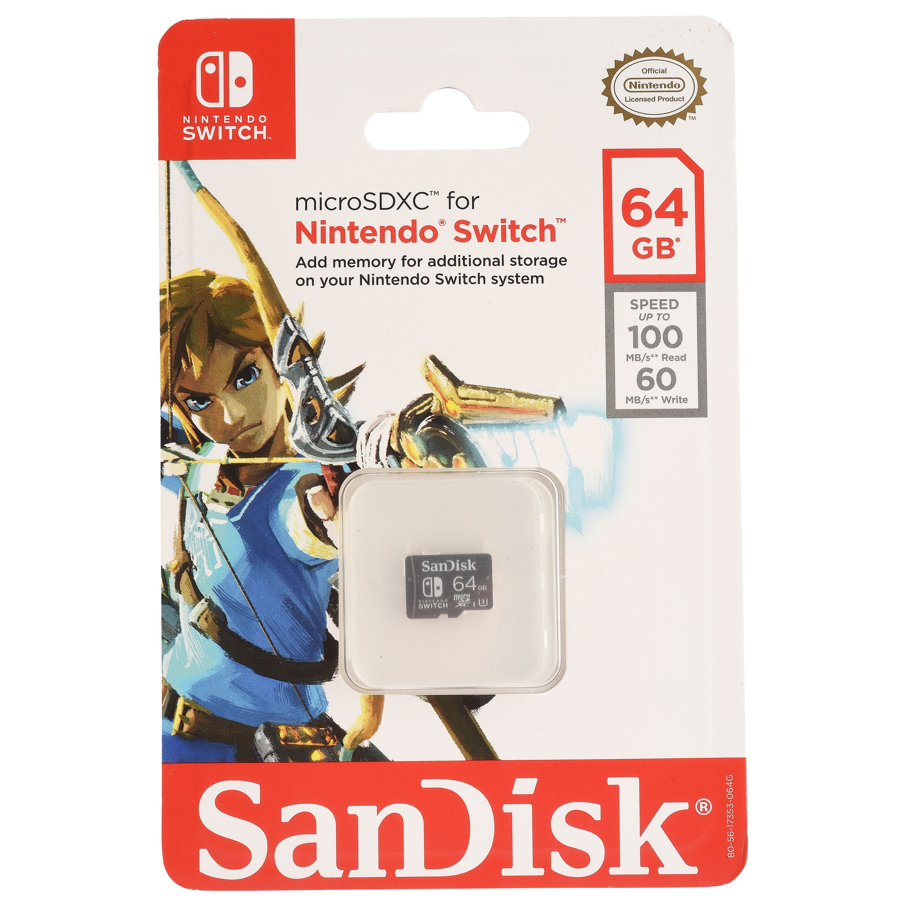 SanDisk Nintendo Switch 64GB Micro SDXC Card