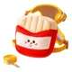 thumbnail image 1 of Set Arnés Y Correa Para Mascotas De Hamburguesa/papas Fritas, 1 of 6