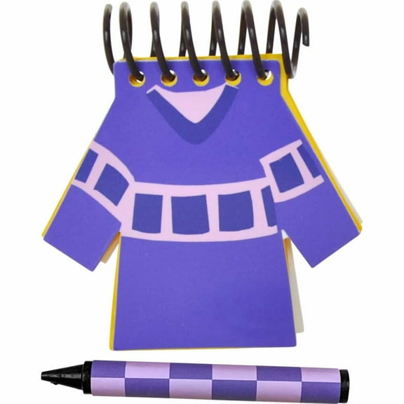 Handcrafted PURPLE SHIRT Handy Dandy Notebook