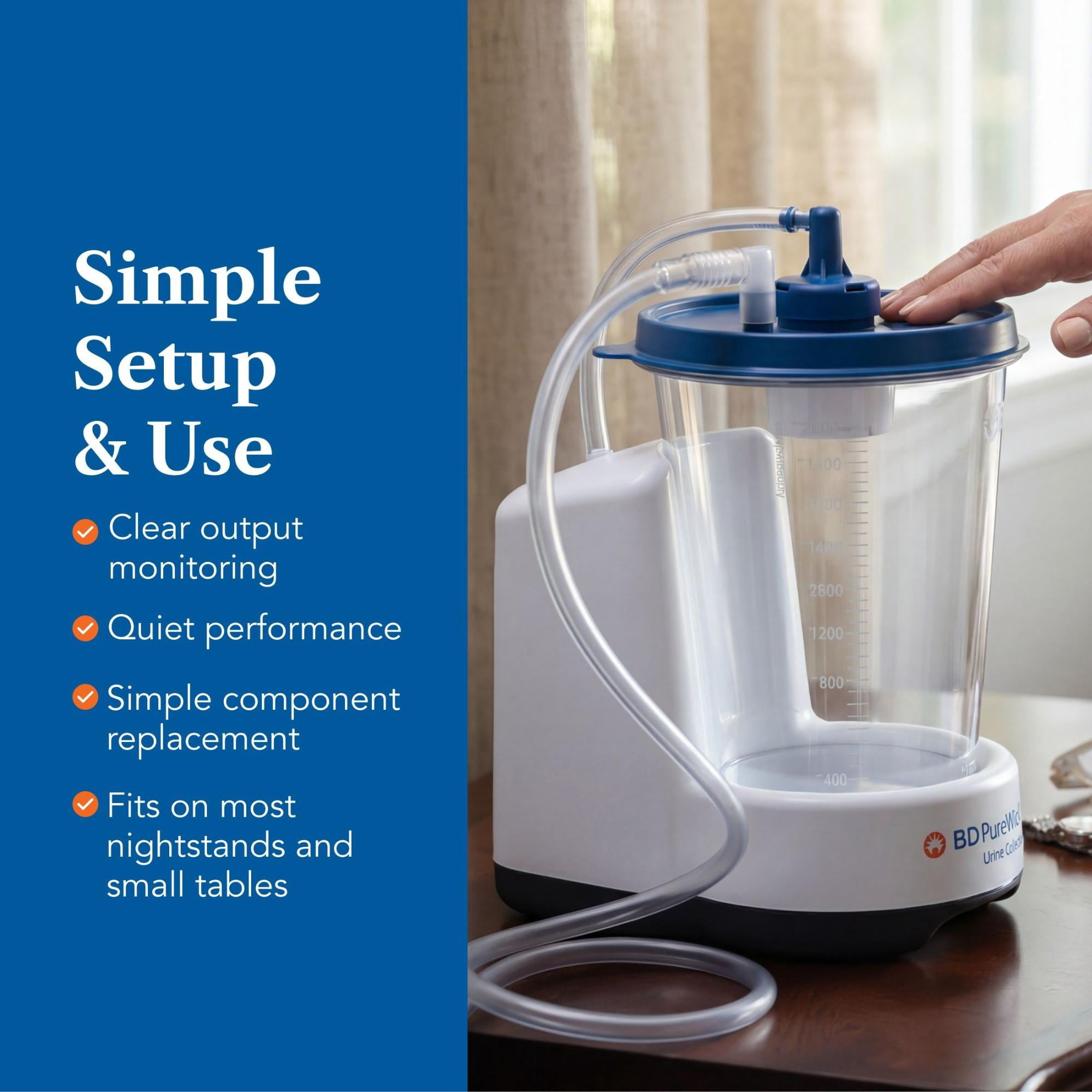 PureWick Urine Collection System, Non-Invasive Urine Management, PW100