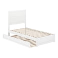 thumbnail image 3 of AFI Aveline Twin Platform Bed with Matching Footboard & Twin Trundle, White, 3 of 13