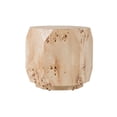thumbnail image 2 of Benjara Cid Hy 22" Side End Table- Burl Wood Veneer Drum- Natural Brown, 2 of 6