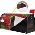 thumbnail image 5 of Christmas Bells Balls Stars Mailbox Covers Magnetic Winter Snowflakes Fir Tree Mailbox Cover Wraps Standard Size 18" X 20.7" Post Letter Box Cover Garden Decorations, 5 of 7