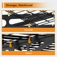 thumbnail image 3 of 2x6 ft Garage Shelving, 2-Pack Wall-Mounted Shelves for Garage, Kitchen, Pantry Storage, 800 lbs Total Load Capacity Gargae Wall Shelving, Black, 3 of 7