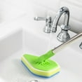 Long Scrub Brush Shower Cleaning Brush Adjustable Scrubber Brush Kit ...