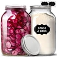 thumbnail image 1 of Tarro de vidrio ComSaf de 1 galón (1280 ml) con tapa para almacenamiento de alimentos x, 1 of 8