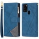 thumbnail image 1 of KAIYANG Funda de cuero para teléfono con diseño de billetera y líneas elegantes unidas con soporte para Samsung Galaxy A21s, 1 of 5
