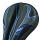 thumbnail image 2 of Funda para asiento de bicicleta, funda transpirable para sillín de bicicleta, accesorios para ciclismo (negro y azul), 2 of 3