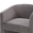 thumbnail image 4 of Steve Silver Iris Upholstered Velvet Accent Chair, Fog, 4 of 9
