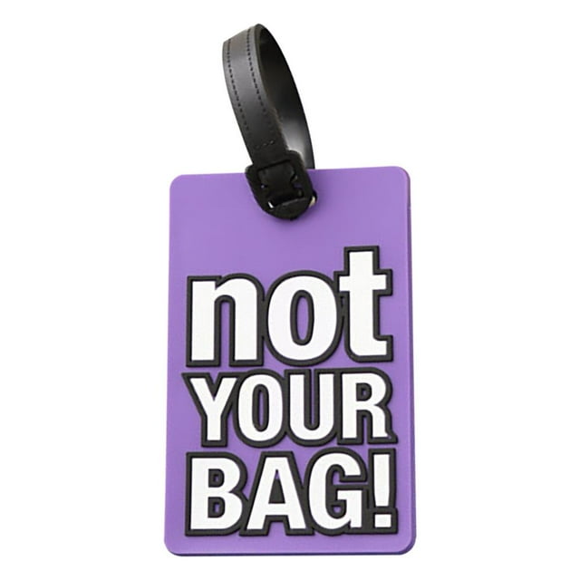 Bag Tags for Luggage, Personalized Luggage Tags, English Letters Pvc Soft Rubber Luggage Tag Fashionable Tag Backpack Bag Tag, Bag Tags for Backpacks