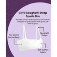 thumbnail image 3 of Fruit of the Loom Girls 6-Pack Cotton Spaghetti Strap Sport Bra, 3 of 5
