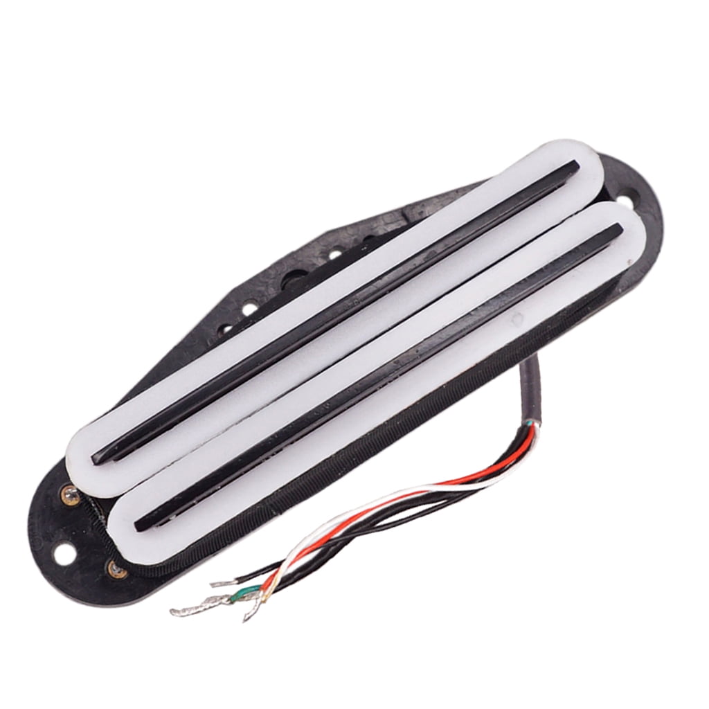 Buy Electric Guitar Pickup for ST SQ Guitar White Body with Black Rails