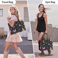thumbnail image 6 of Large Capacity Tote Bag,Black Pink Blue Butterfly Pattern Handbag Fashion Luxury Tote Bag,15.7"x13"x 5.1" Inches,Laptop Compatible, 6 of 6