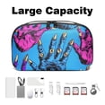 thumbnail image 3 of Paw Print Hard Drive Cases Cable Organizer Small Travel Electronic Organizer Charger Case Organizer Oxford Fabric Waterproof Storage Bag for Protecting Electronic Gadgets - 5.9x9.44x3.14 in, 3 of 6