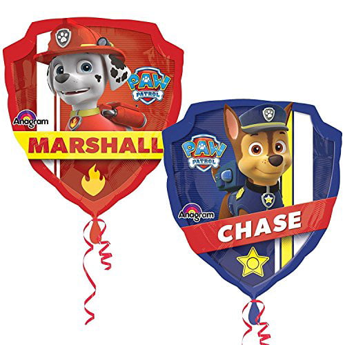 Paw Patrol CHASE Balloon  Helium foil Birthday Party Kids 31INCH 
