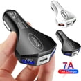thumbnail image 3 of Chargeur de Voiture Rapide USB 3 Ports Adaptateur Type C pour Android Sa, 3 of 8