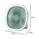 thumbnail image 3 of Ventilador de Techo Pequeño Recargable Por Usb, Portátil, Regulable, para Exteriores E Interiores, para Colgar, de Escritorio, de Noche, Multifunción, 3 of 6