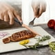thumbnail image 4 of Cuchillo de filete dentado de acero inoxidable | Cubiertos de camping del Oeste | Cuchilla de precisión, mango ergonómico, apto para lavavajillas, diseño moderno y elegante, cortador de carne de una, 4 of 7