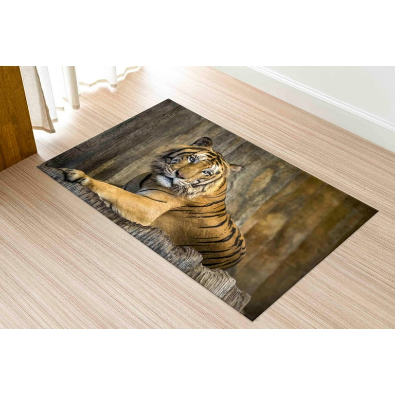 Tiger Rugs, Office Rug, Man Cave Rug, Animal Rug, Outdoor
