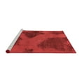 thumbnail image 2 of Ahgly Company Machine Washable Indoor Round Abstract Red Modern Area Rugs, 6' Round, 2 of 4