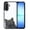 Black Bombay Kitten Cat, variant on WIRESTER Shockproof Soft Rubber Cover Case for Samsung Galaxy A17 5G 6.7" 2025, Black White Tuxedo Cat On Aero Blue Background