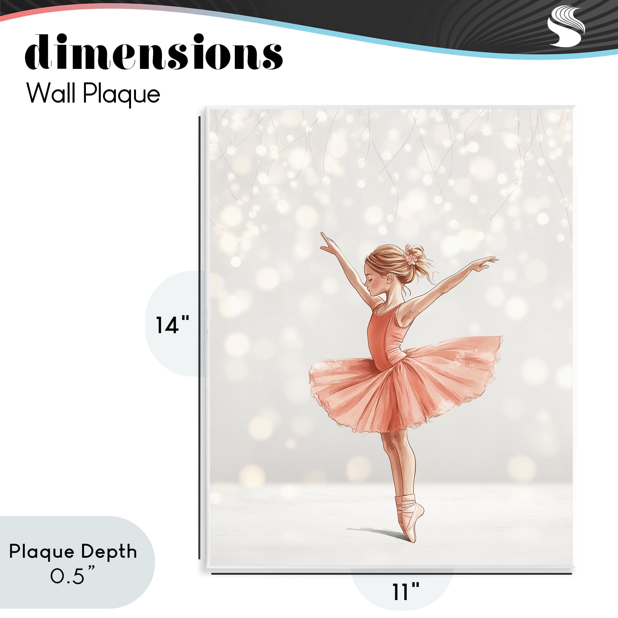 Stupell Industries Dancer In The Light Wall Plaque Art, design by Christine Simpson Art