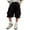 Black, variant on Glisme Boys Cargo Shorts With Pockets Boys 5-Inch Inseam Shorts Daily Wear Loose Knee-Length Shorts Mid-Thigh Shorts Boys Stretch Waist Pants Size 3-4 Years, Black