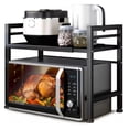 thumbnail image 1 of Estante Extensible Para Horno De Microondas De 2 Niveles Modelo Negro, 1 of 4