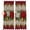 Red, variant on Christmas Poinsettia Blackout Curtains for Bedroom/Living Room, Pinch Pleated Black Out Curtains, Winter Xmas Floral Bell Botanical Room Darkening Window Drapes with Hooks 2 Panels, 39"x70"