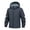 Dark Gray, variant on Men's Softshell Jacket Waterproof Windproof Fleece Lined Windbreaker Insulated Solid Color Hooded Rain Coat with Multi Zip Pockets