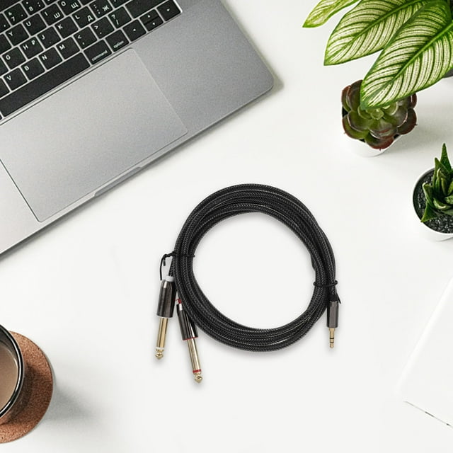 FENGGUIQU Cable De Audio Negro Para Teléfono Con Resistente Y Calidad De Sonido Estable