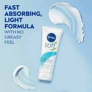 NIVEA Soft Refreshingly Soft Moisturizing Cream for Face, Body and Hands, Jojoba Oil, 2.6 oz