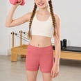 thumbnail image 5 of Ymyiu Toddler Athletic Shorts Baby Girls' and Toddler Pull On Shorts Size 7-8 Years (Brick Red,7-8 Years), 5 of 6