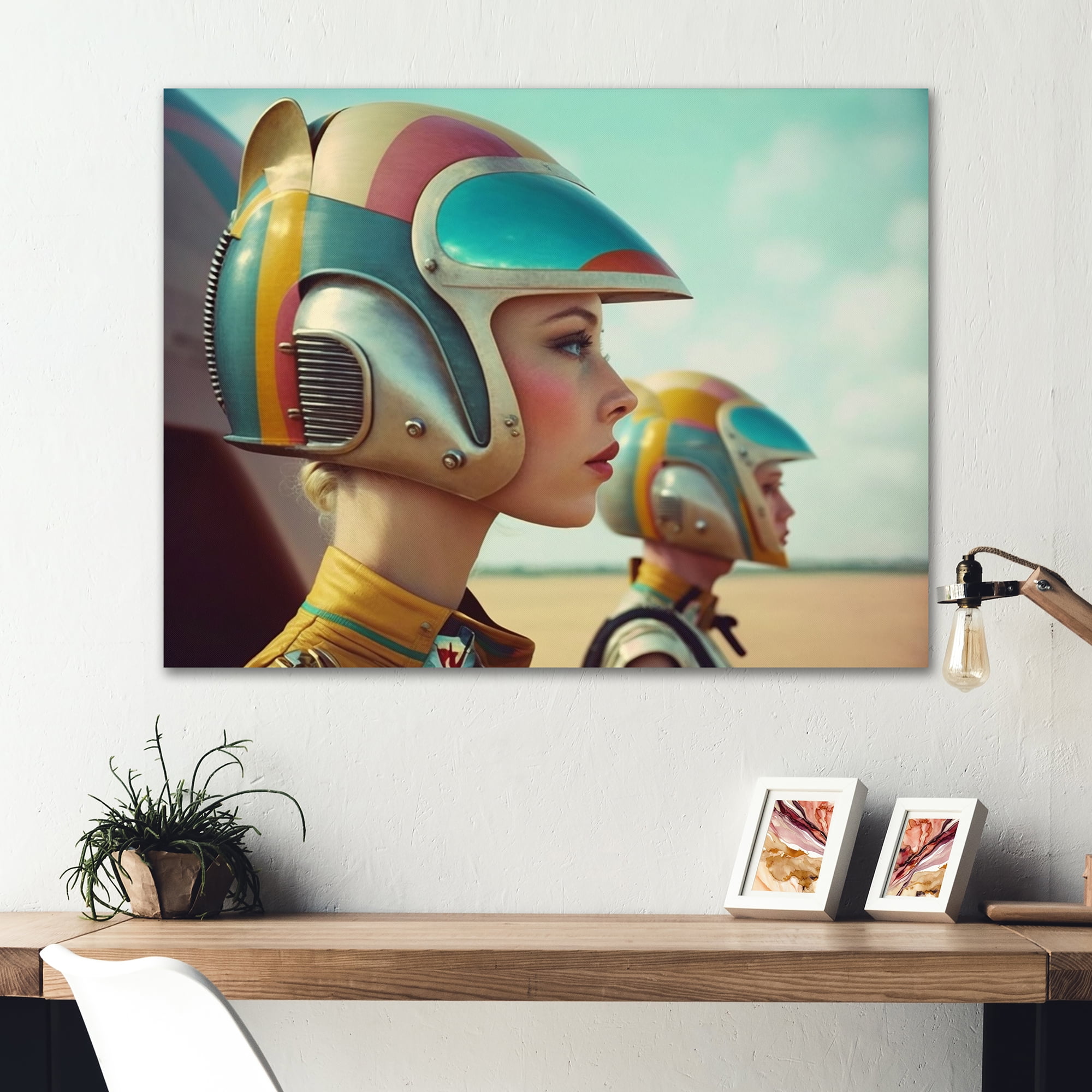 Designart Futuristic Fashion For Woman II Canvas Wall Art
