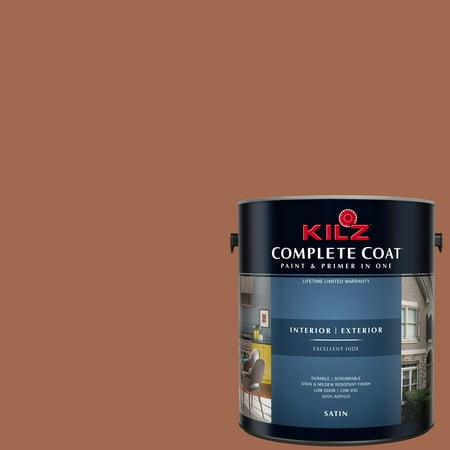 KILZ COMPLETE COAT Interior/Exterior Paint & Primer in One #LC100-01 Roasted