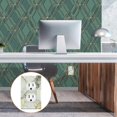 thumbnail image 6 of Yayeee Duplex Wall Plate 1-Gang 4.5"x2.7" Home Receptacle Light Switch Decorative Outlet Cover, Gray Marble Pattern, 6 of 7