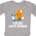 thumbnail image 4 of Inktastic Future Computer Programmer Boys Long Sleeve Baby Bodysuit, 4 of 5