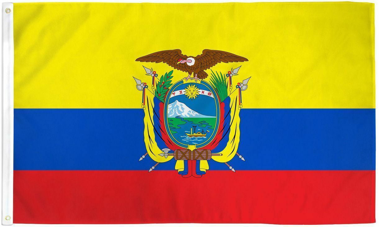 3x5 Equateur Drapeau Pays Bannière South American Pennant bandera intérieur/extérieur 