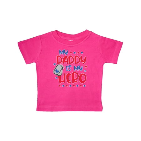 

Inktastic Memorial Day My Daddy is My Hero Gift Baby Boy or Baby Girl T-Shirt