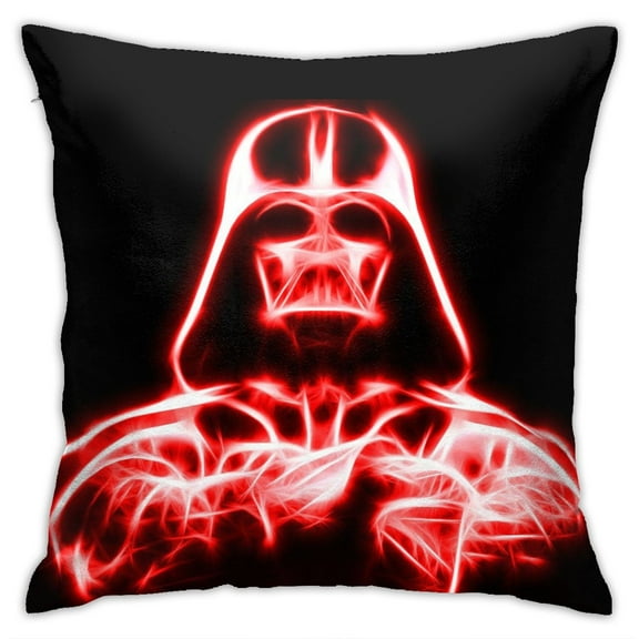 Square Throw Pillow Case Darth Vader Cushion Cover for Sofa Couch Home Decorative 18x18in