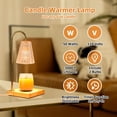 thumbnail image 3 of KELLODY Candle Warmer Lamp, Modern-Glass Candle Warmer Light with Timer, Dimmable Electric Candle Warmer with 2 Bulbs, Candle Wax Warmer Lamp Compatible All Jar Candles, Elegant Home Decoration, 3 of 8