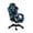 Black & Blue, variant on WINGOMART Ergonomic Gaming Chair with Footrest, High Back Faux Leather Gaming Chair With RGB led light and Adjustable Armrest Height Adjustable Swivel